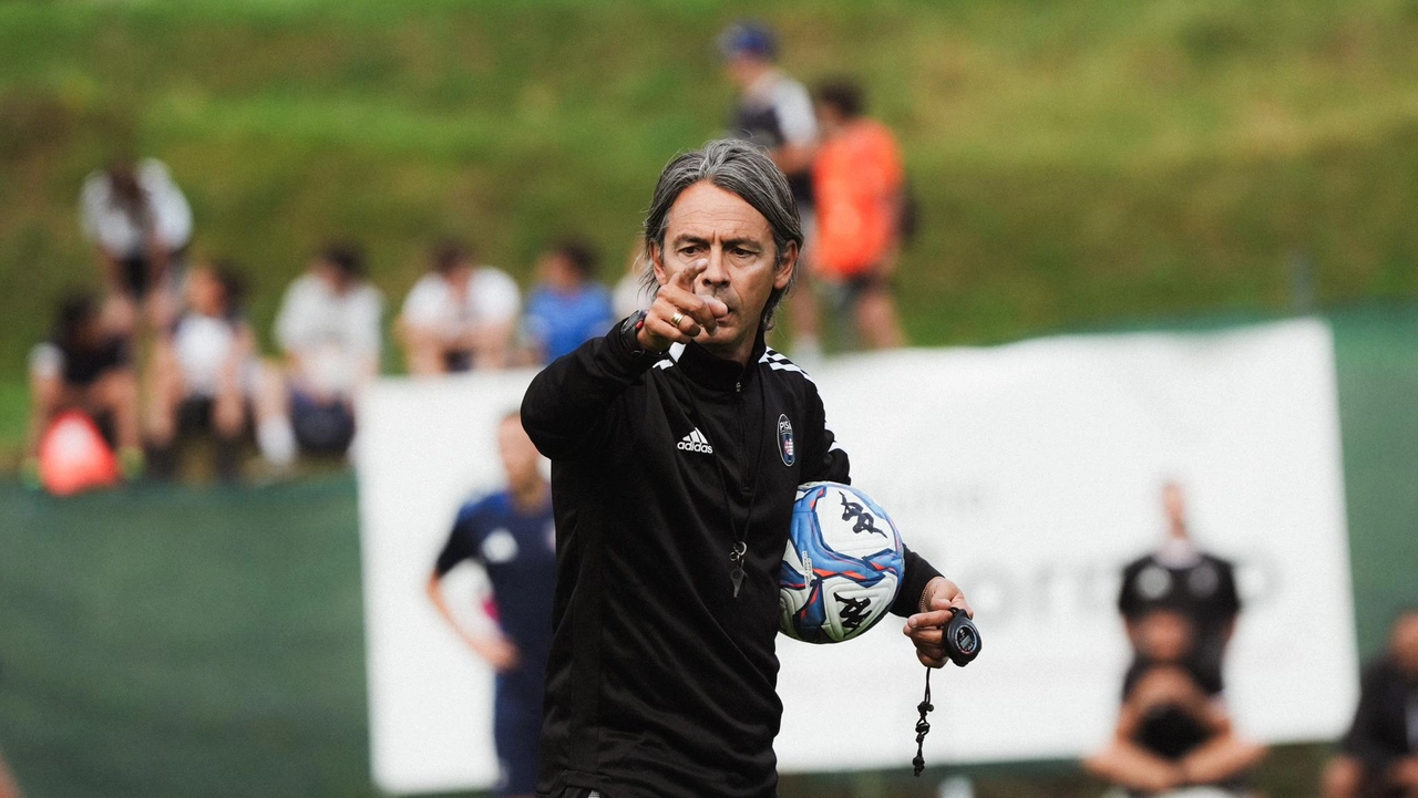 Inzaghi in allenamento