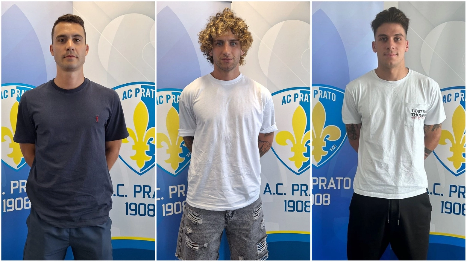 Da sinistra Filippo Gemmi, Emanuele Matteucci e Gian Marco Fantoni