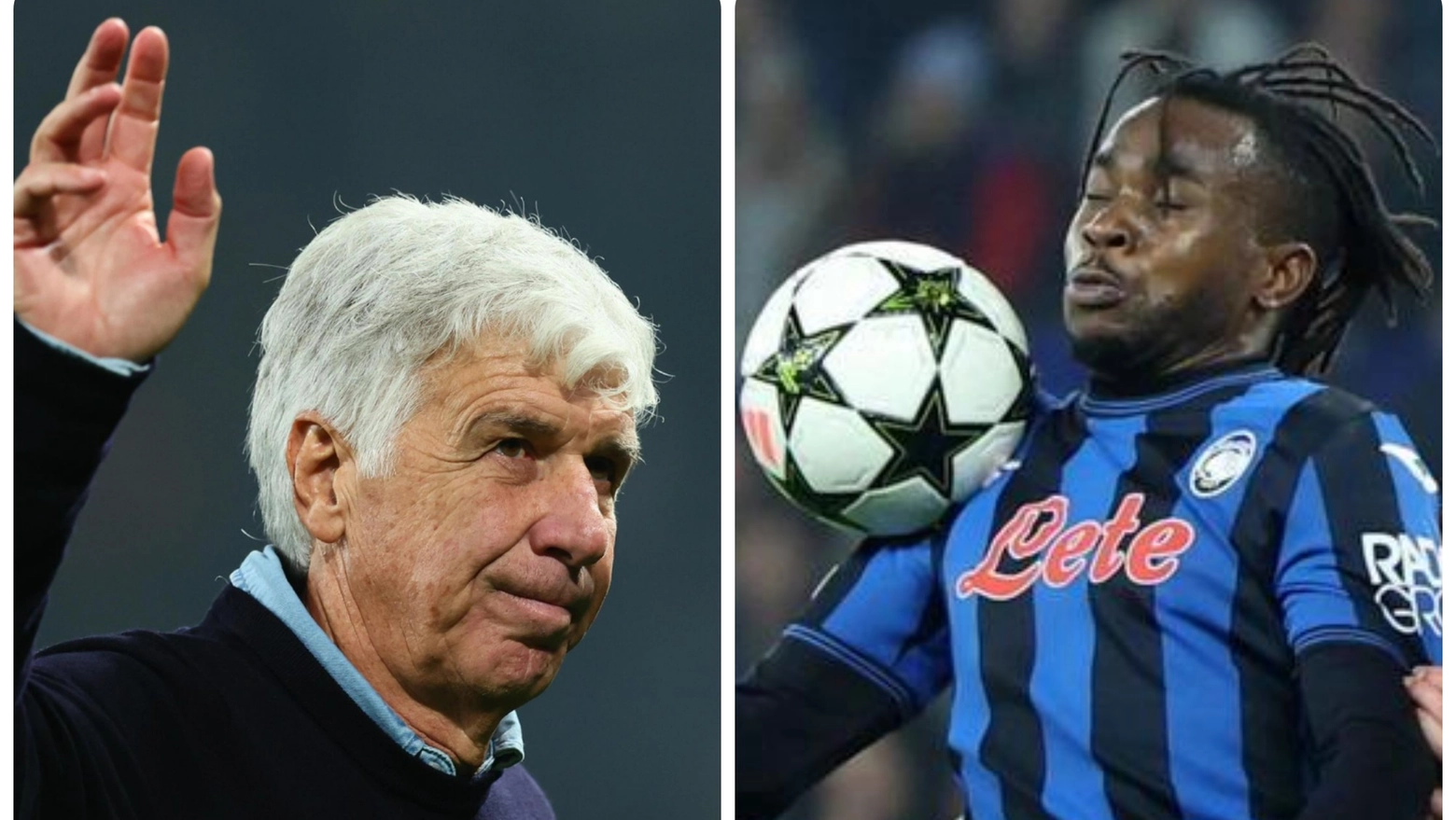 Gian Piero Gasperini e Ademola Lookman