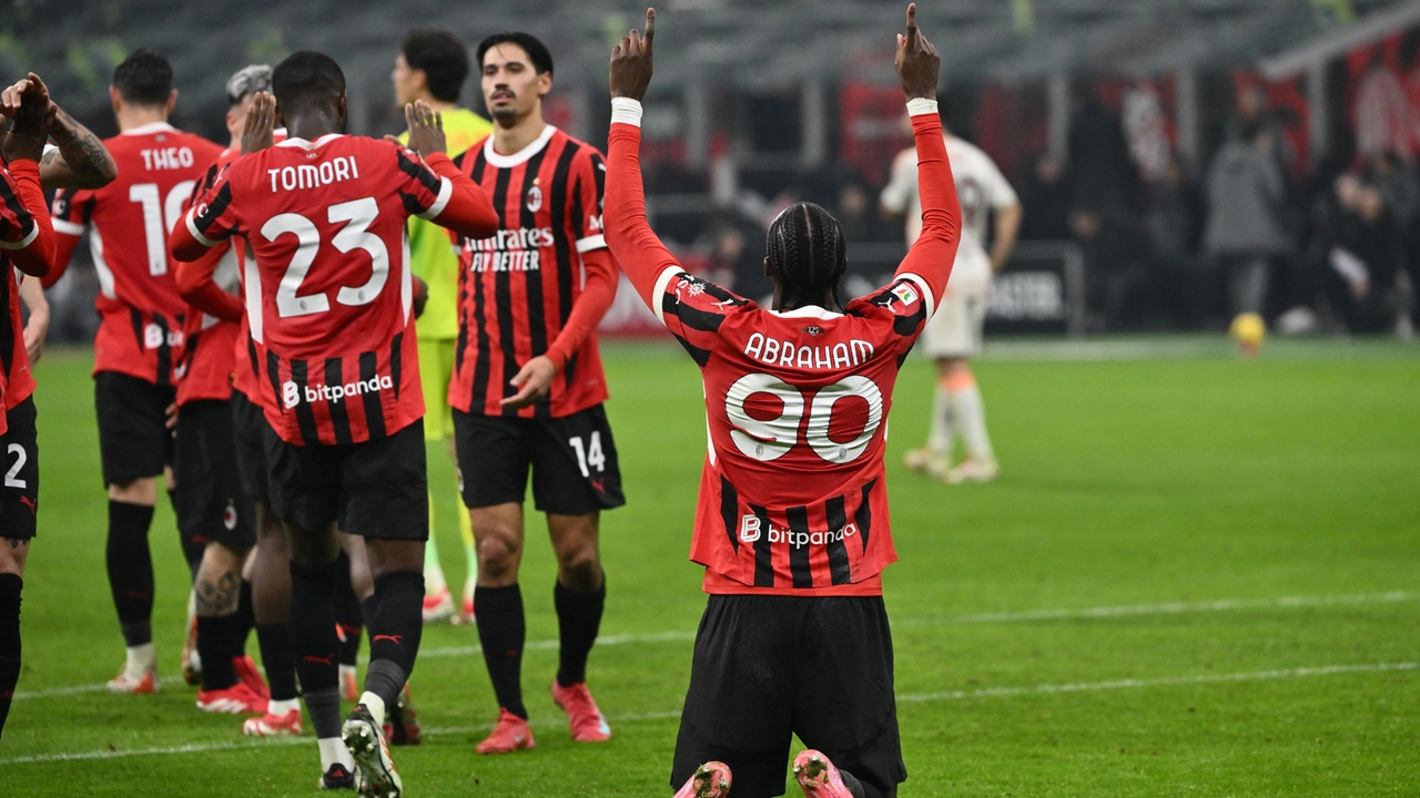 Milan vs Roma, in the photo Tammy Abraham (Milan) exultation after the 2-0 goal (photo Alive) Milan vs Roma, in the photo Tammy Abraham (Milan) exultation after the 2-0 goal (photo Alive)